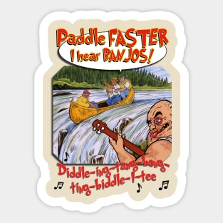 PADDLE FASTER...3 Sticker